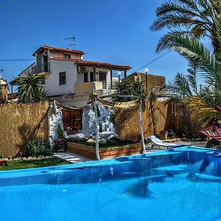 Villa Panoramic With Private Pool Near παγκαλοχώpι *